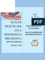 Guía de Prácticas de Ortodoncia Preventiva Ci 2018-2019