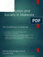 Constitution and Society in Malaysia