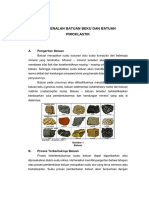 Resume Pengenalan Batuan Beku Dan Batuan Piroklastik