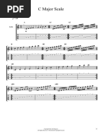 C Major Scale: Standard Tuning