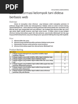 Tugas Product Backlog Manpro