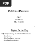 Distributed Databases: CS347 May 30, 2001