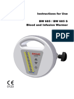 Biegler Infusion+Blood Warmer BW 685 - User Manual PDF