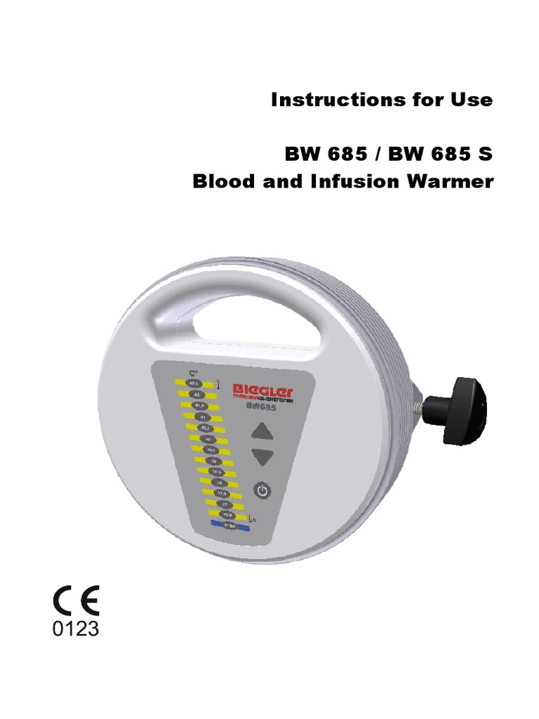 Biegler BW 685 Blood Warmer Guide | PDF | Hertz | Transmitter