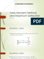 ES 13 - Area Moment Method and Maximum Deflection