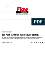 Q&A: Pump Cavitation Diagnosis and Control - Flow Control Network