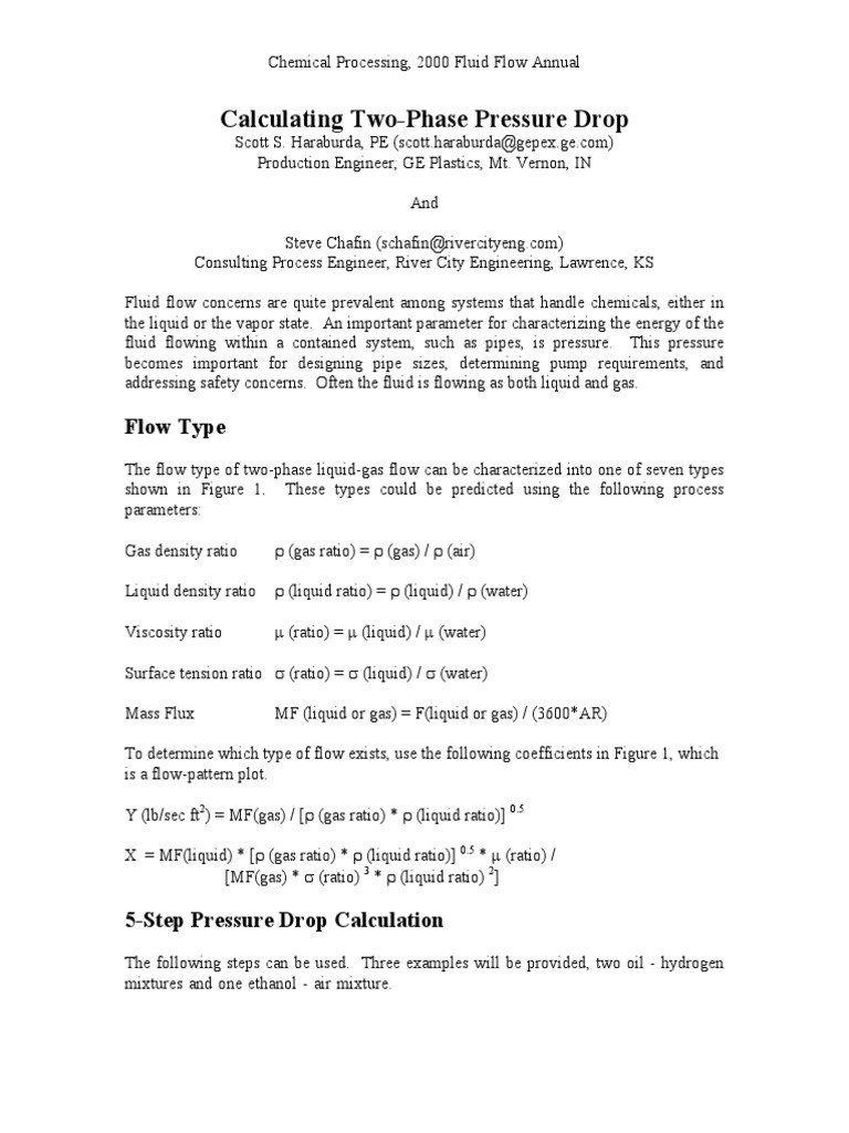 Two-Phase Pressure Drop Calculations | PDF | Gases | Fluid Dynamics
