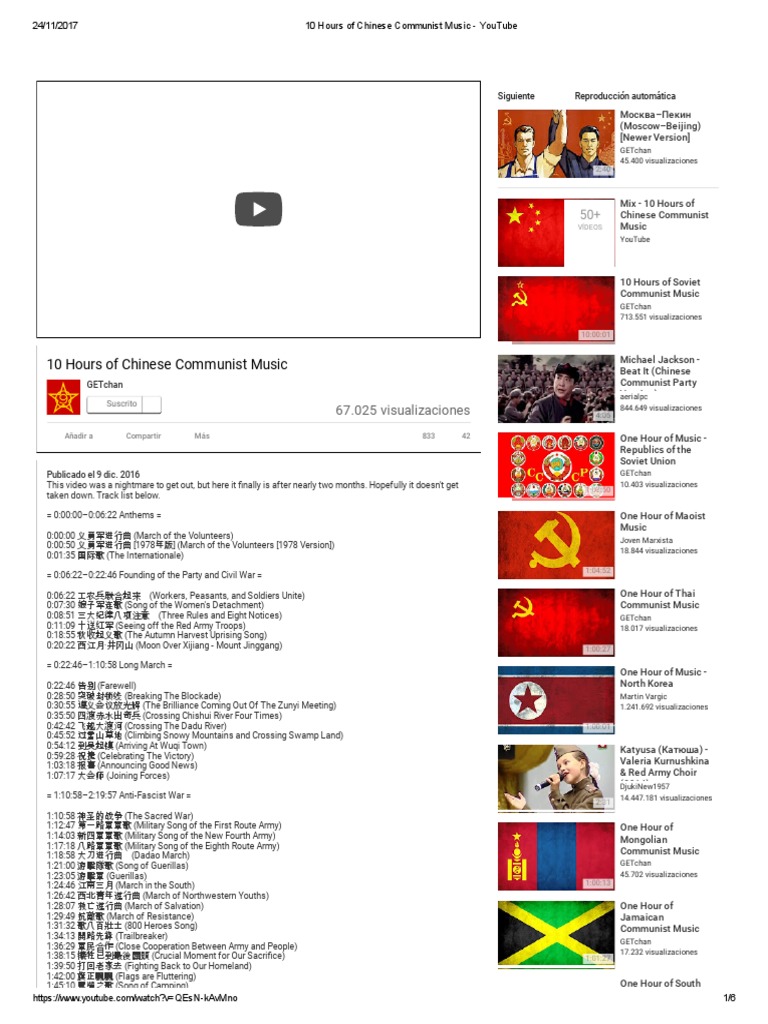 10 Hours Of Chinese Communist Music Youtube Mao Zedong Communist Party Of China