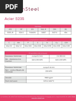 Fiche Technique Acier S235Jr | Pdf | Matériaux | Génie Du Bâtiment