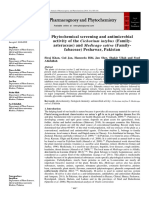 Phytochemical Screening and Antimicrobial Activity of The Cichorium Intybus (Family-Asteraceae) and Medicago Sativa (Family - Fabaceae) Peshawar, Pakistan