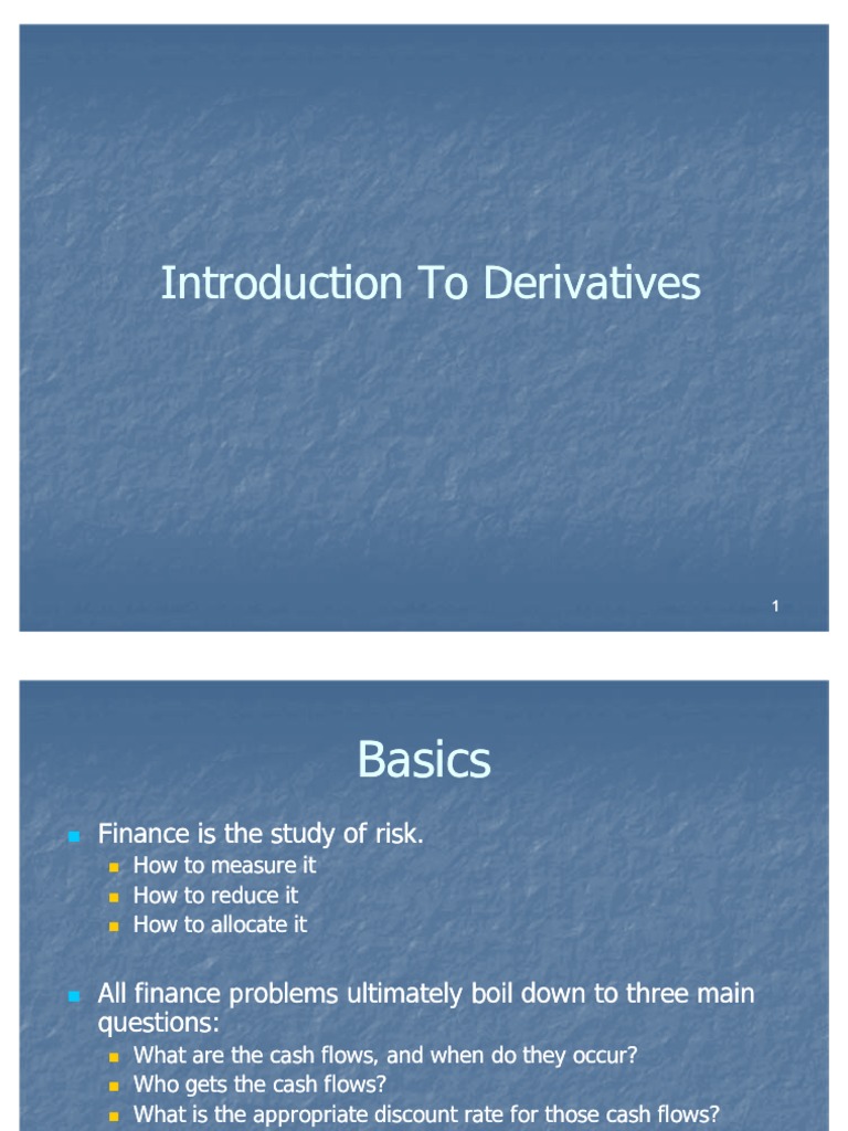 INTRODUCTION TO DERIVATIVES visual data 3