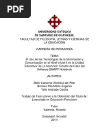 Uso de Las Tics en Nivel Inicial