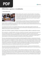 VALOR - Educação Gastos e Resultados