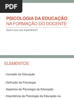 Contribuição Da Disciplina Psicologia Da Educação