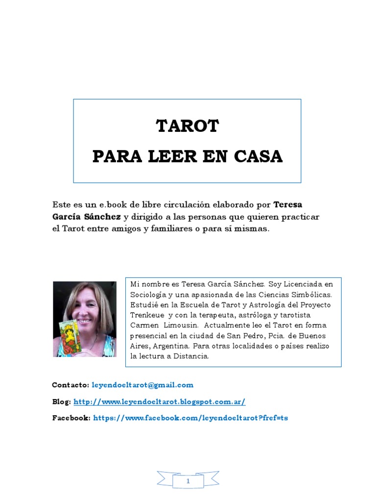 Aprende a Leer el Tarot en Casa | PDF | Tarot | Jugando a las cartas