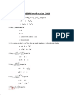 GGSIPU Mathmatics 2014 PDF