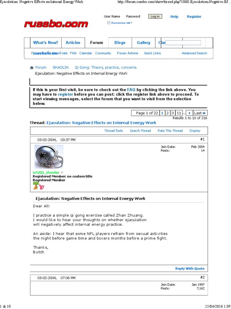 Ejaculation - Negative Effects On Internal Energy Work | PDF | Clitoris ...