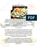 Food of Japan: Name: Nayely Saltos Course: 1st IB