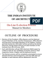 The Indian Institute of Architects: On-Line E-Election Process