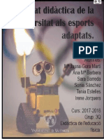 Unitat Didàctica de La Diversitat Als Esports Adaptats