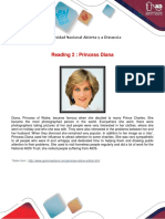 Reading 2: Princess Diana: Universidad Nacional Abierta y A Distancia
