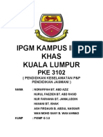 Ipgm Kampus Ilmu Khas Kuala Lumpur: (Pendidikan Keselamatan P&P Pendidikan Jasmani)