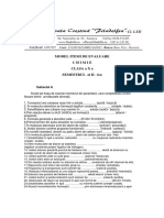 Itemi Evaluare Chimie