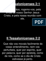 II Tessalonicenses 2 ensina sobre a vinda de Cristo