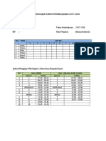 Jadwal Mengajar Tahun Pembelajaran 2017