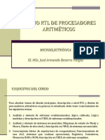 Diseño RTL de Procesadores Aritméticos: Microelectrónica Ie. Msc. José Armando Becerra Vargas