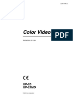 Sony UP20,21 Video Printer - User Manual
