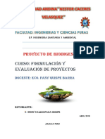 Proyecto de Biogás Generacion de Gas Mediante Estiercol de Animal y Materia Organca