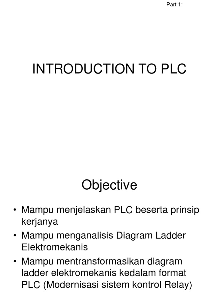 Introduction to PLC Systems | PDF