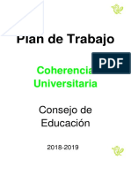 Coherencia Consejo de Educación 2018-2019