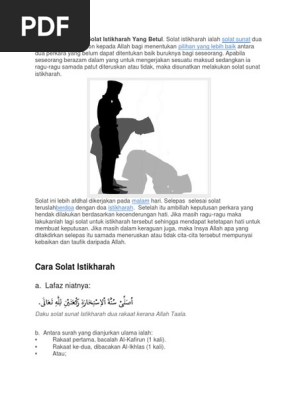 Cara Mengerjakan Solat Istikharah Yang Betul Pdf