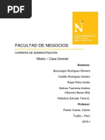 Lectura Matriz Casa Grande