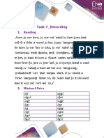 Phonetics and Phonology Task 7 - Recording