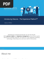Introducing Sitecore - The Experience Platform™: Adrian IORGU