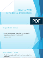 How To Write Periodontal Descriptions