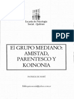 5 - El Grupo Mediano Amistada Parentesco .... Patrck de Mare