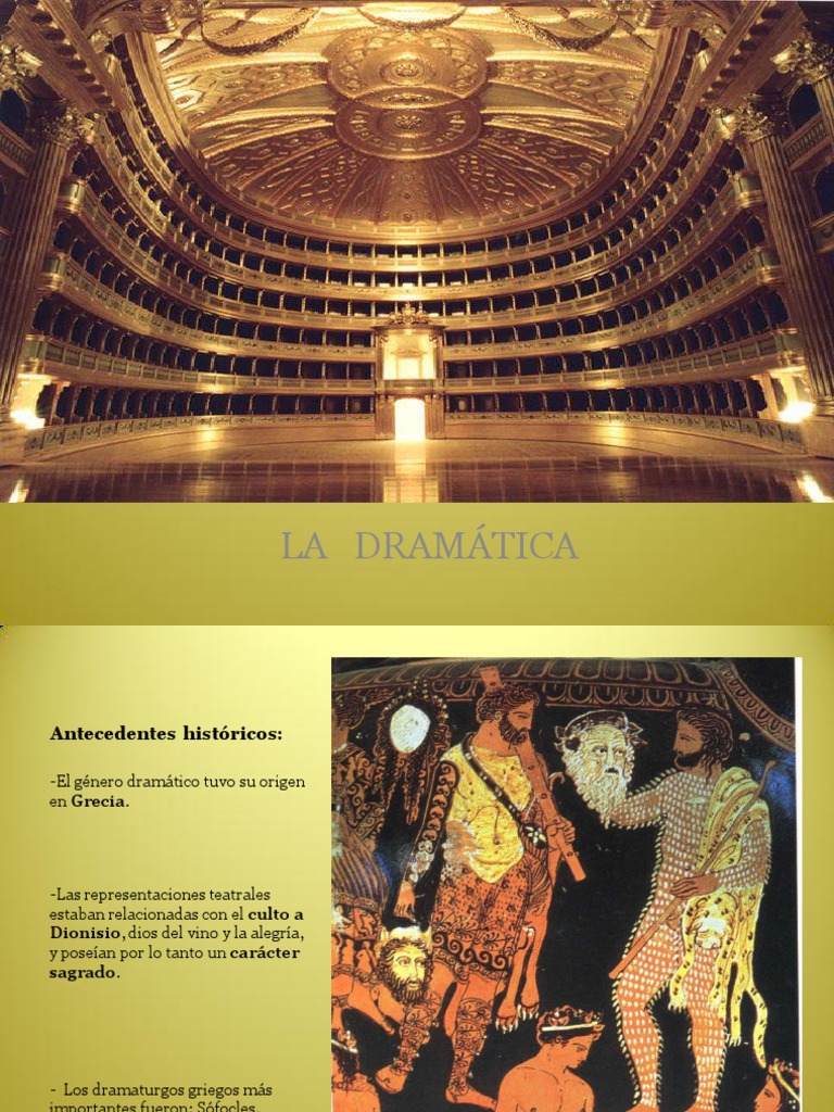 Clases y Orígenes del Género Dramático | PDF | Arte | Poesía