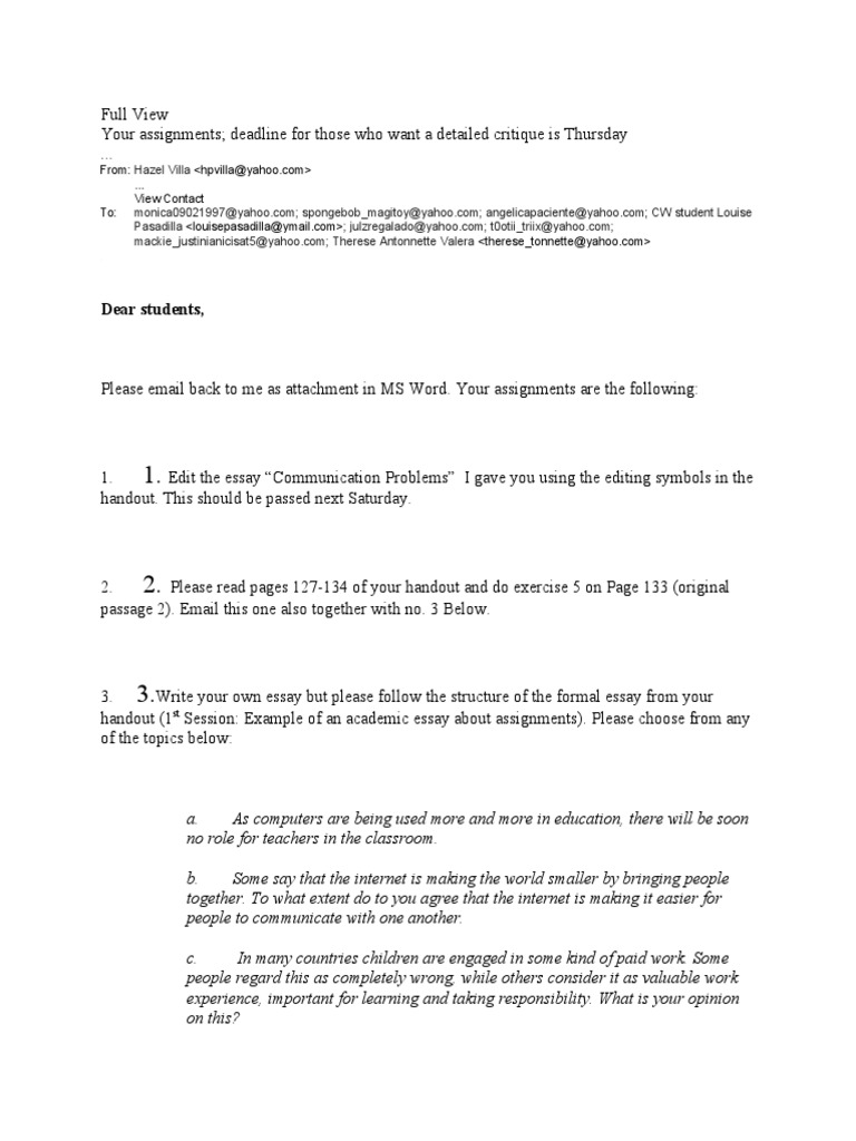 Academic Writing | PDF | Essays | Human Communication