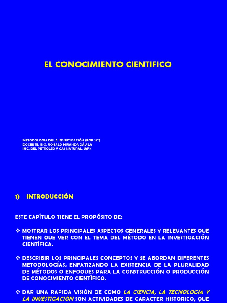 Características del Conocimiento Científico | PDF | Science | Conocimiento