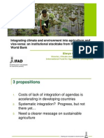 Integrating Climate and Environment Into Agriculture and Vice-Versa: An Institutional Stocktake From IFAD and The World Bank