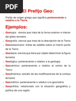 Palabras y significados con prefijo bio | PDF | Tierra | Biología