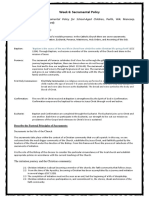 Reading Guide Sacramental Policy Week 6 To Give in Week 5 Autosaved