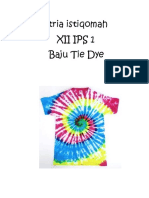 Cara Membuat Baju Tie Dye Dengan Mudah