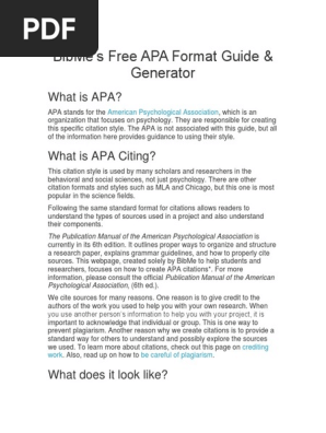 APA Formart