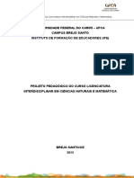 UFCA - IFE - Projeto Pedagógico do Curso - Ciências Naturais e Matemática - 2015.pdf