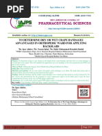TO DETERMINE DRY OR WET CRAPE BANDAGES ADVANTAGES IN ORTHOPEDIC WARD FOR APPLYING BACKSLABS